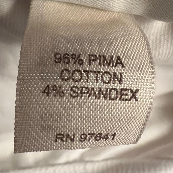 J Jill Pima Capri Leggings Women’s Medium White Pull-On Elastic Waist Pants - Picture 7 of 10